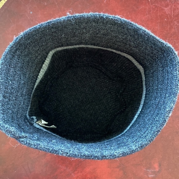 Men's Grey bucket winter hat 85% wool - Picture 4 of 6